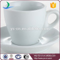 Taza de la taza de café de la porcelana de la oferta del hotel de la alta calidad con el plato para la venta